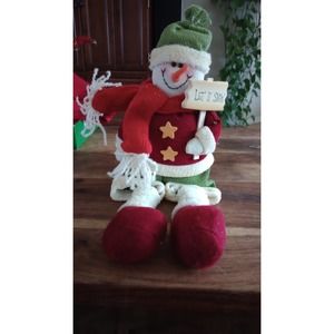 "Let it Snow" Snowman weighted bottom